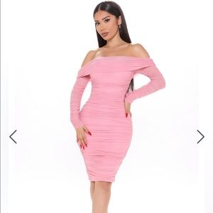Fashion nova pink dress